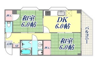 ローレル甲南の物件間取画像